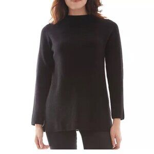 Apt 9 Black Mock Neck Pullover Sweater Sz M